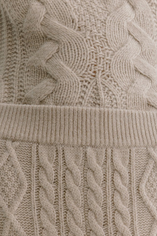 Bryndis Knit Trousers in Sand