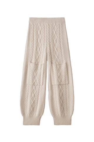 Bryndis Knit Trousers in Sand