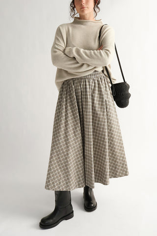 Kyria Circle Skirt in Dad Plaid