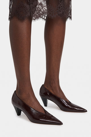 Kiki Heel in Aubergine