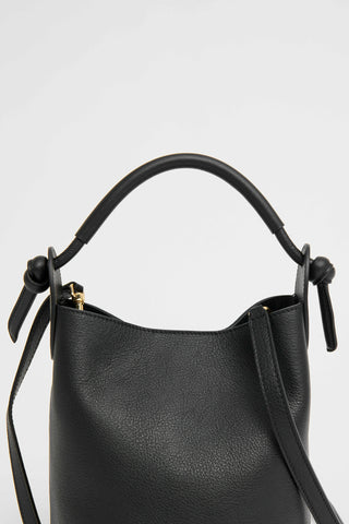 Mini Fortuna Bucket Bag in Black