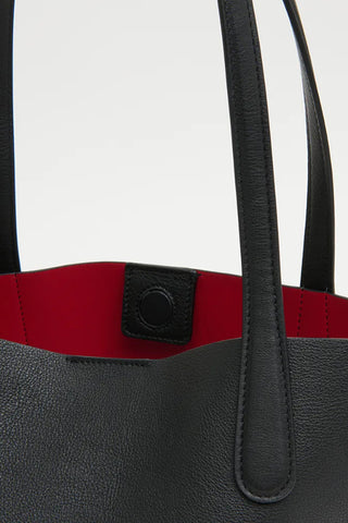 Small Everyday Soft Tote in Black/Flamma