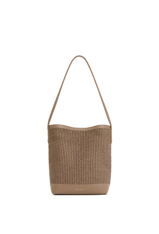 Small Everyday Cabas in Woven Anise