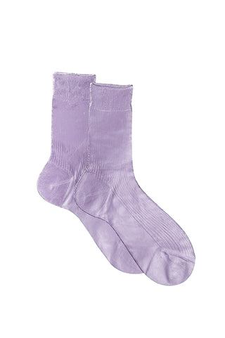 One Ribbed Laminated Socks in Shanty