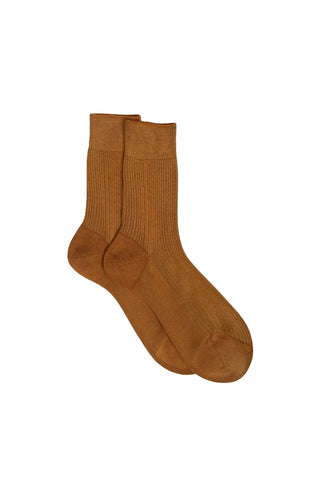 Ribbed Socks in Tabacco