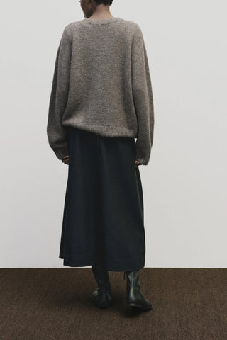 Alpaca Blend Sweater in Gray