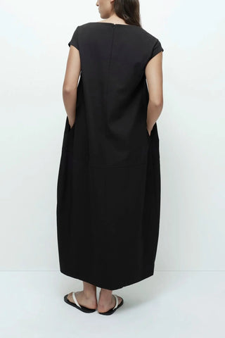 Balloon Maxi Dress in Black