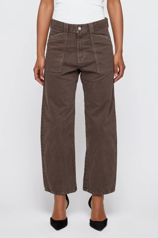 Gusset Cargo Pant in Brown
