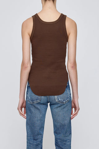 2 Face Tank in Brown