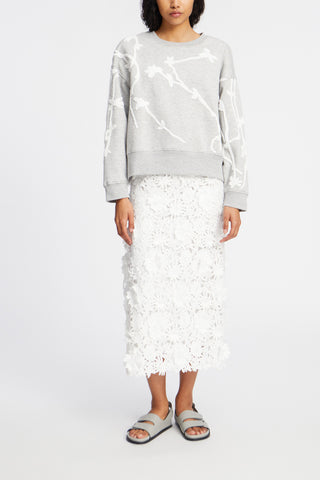 Pawi Sweatshirt in Light Grey