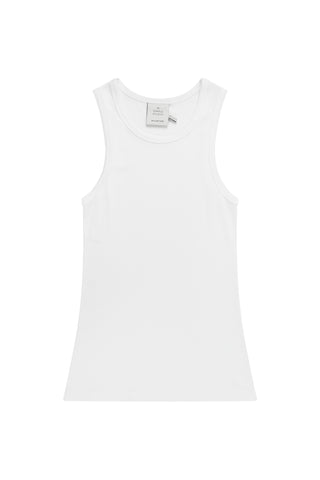 Peach Tank in White