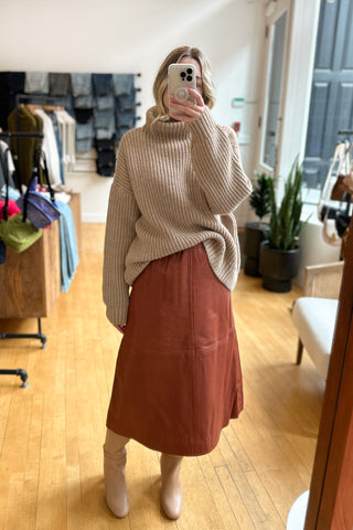 Charm Skirt in Rust