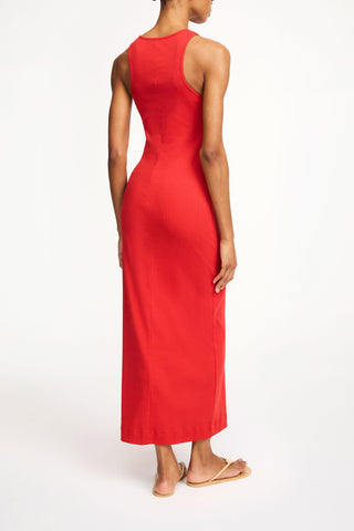 Lovelo Dress in Pompeian Red