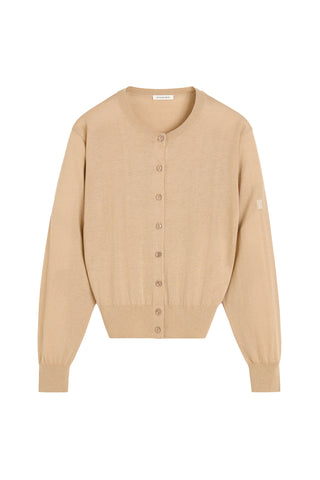Montie Cardigan in Dark Sand