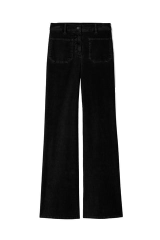 Florence Corduroy Pant in Jet Black