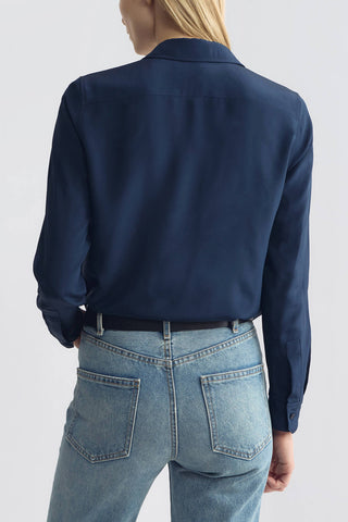 Gaia Slim Shirt in Marine Blue