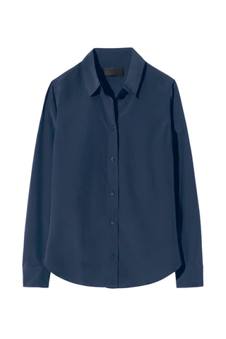 Gaia Slim Shirt in Marine Blue