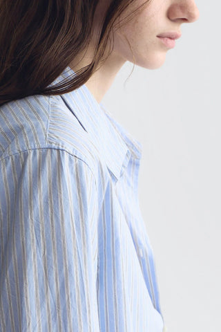 Raphael Classic Shirt in Ciel Stripes