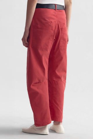 Shon Pant in Vintage Washed Faded Red
