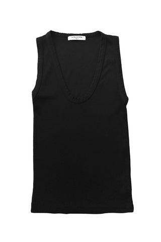 Jordan Ribbed Tank in True Black