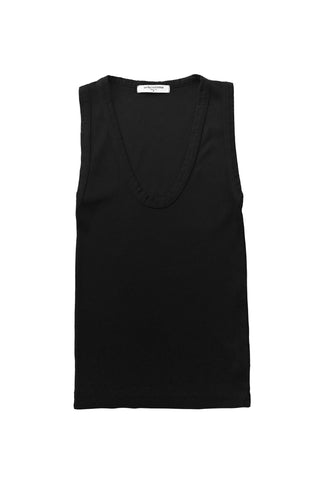 Jordan Ribbed Tank in True Black
