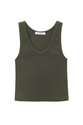 Blondie Tank in Dark Olive