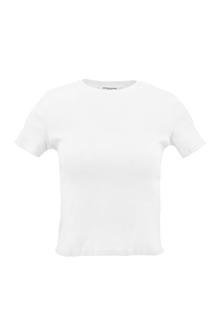 Katz Ribbed T-Shirt in White