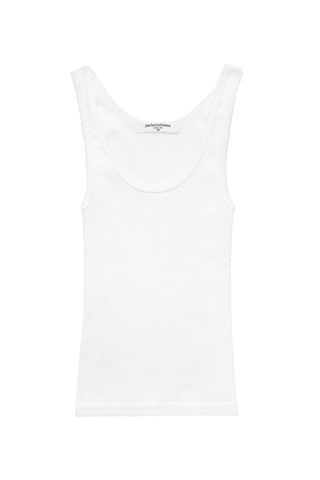 Mia Rib Tank in White
