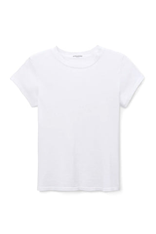 Sheryl Recycled Baby Tee in White