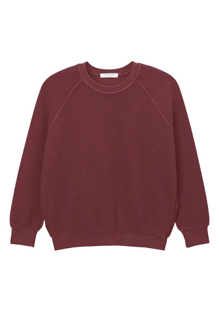 Ziggy Inside Out Sweatshirt in Cranberry