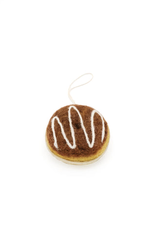 Donut Ornament - Chocolate Glaze