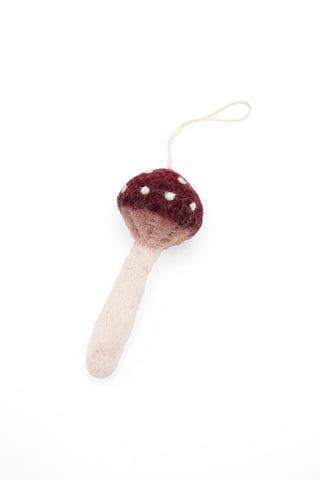 Plum Mushroom Ornament