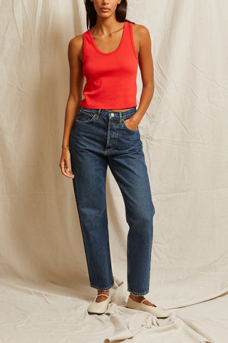 Blondie Tank in Poppy Red