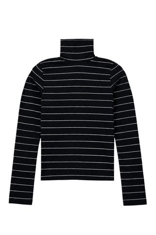 Cindy Turtleneck in Black Stripe
