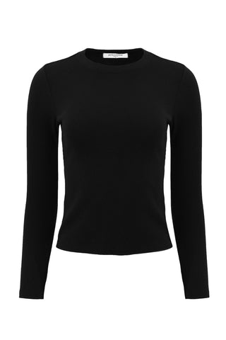 Emma Rib Long Sleeve in True Black