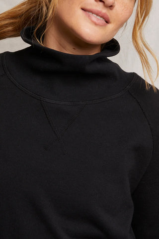 Faris Oversized Turtleneck in True Black