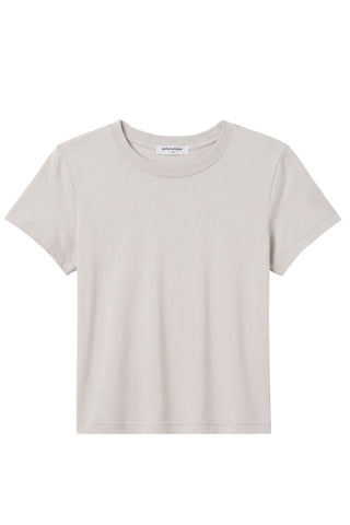 Lisa Slim Crew in Whitecap Grey