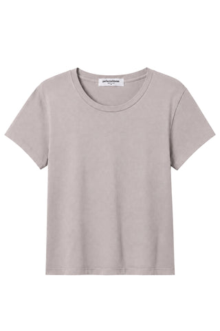 Lisa Slim Crew in Cloud Gray