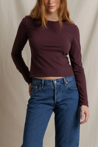 Jamie Long Sleeve in Cherry Lacquer
