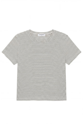 Vivian Tee in Natural/Black Stripe