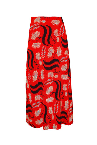 Tommy Skirt in Bright Red Kiku
