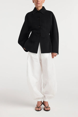 Double-Faced Sculptural Jacket in Black