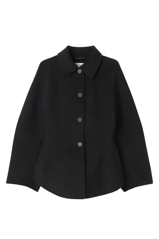 Double-Faced Sculptural Jacket in Black
