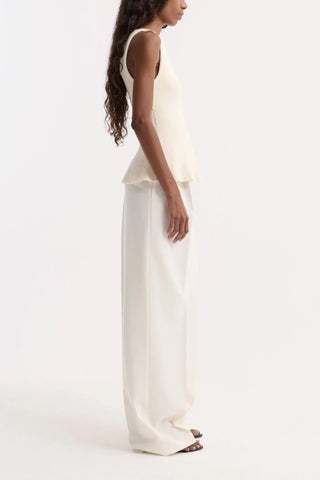 Sculptural Knitted Top in Cream