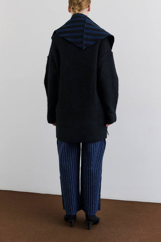 Danpen Scarf in Midnight Blue/Black