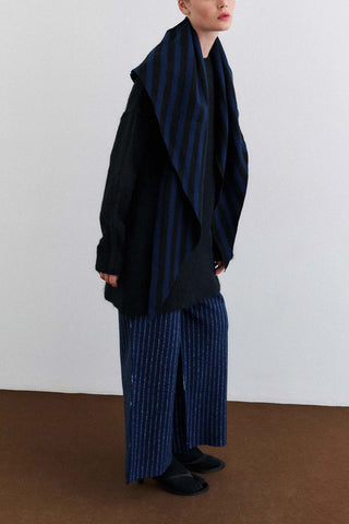 Danpen Scarf in Midnight Blue/Black
