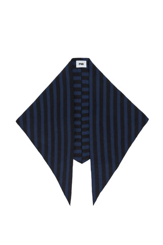 Danpen Scarf in Midnight Blue/Black