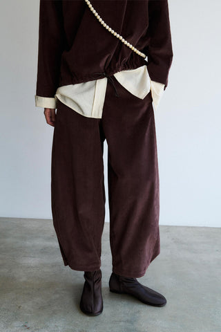 Domu Pants in Dark Cherry