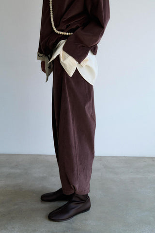 Domu Pants in Dark Cherry