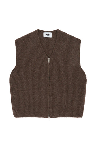 Ishi Vest in Chocolate